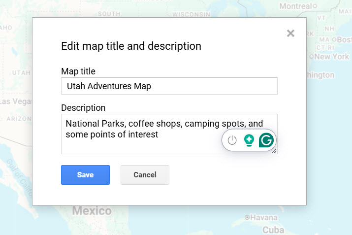 Naming the map